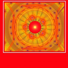 FRACTAL ART DESIGN GREETING CARD Mandala 7